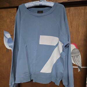 Original Retro Brand "7" Oversized Cotton Sweatshirt size M
